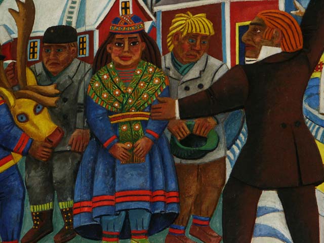 Painting in Jukkasj�rvi Church