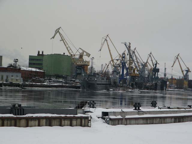 Industrial port, close-by the city