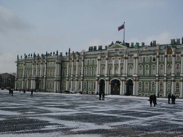 Winter Palace, hosting the world famous Hermitage
